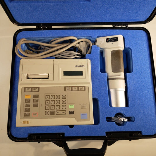 Minolta Chromameter DP-301 And CR-310 Color Measuring Optical Sensor Detector