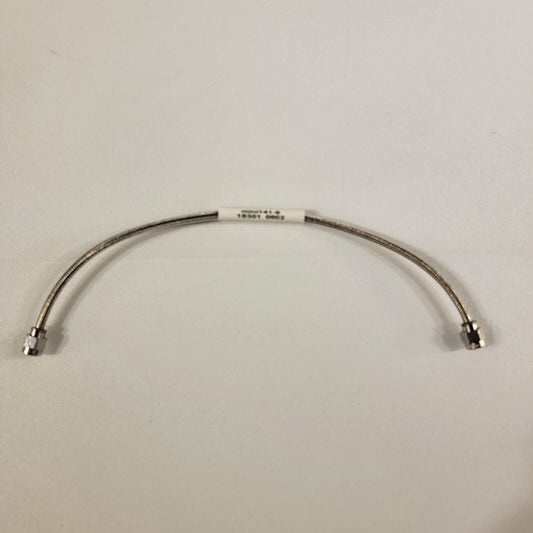 HUBER+SUHNER mini141-9 SMA Plug RF Cable 26.5GHz 9 Inches Long 50Ω Semi-Ridgid