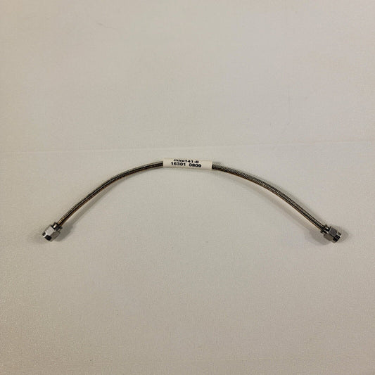 HUBER+SUHNER mini141-8 SMA Plug RF Cable 26.5GHz 8 Inches Long 50Ω Semi-Ridgid