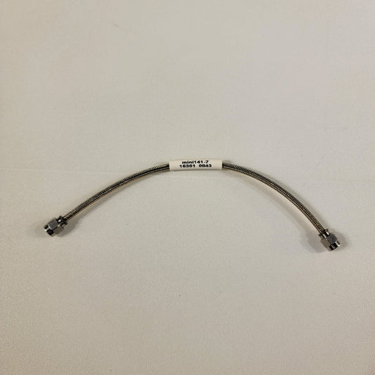HUBER+SUHNER mini141-7 SMA Plug RF Cable 26.5GHz 7 Inches Long 50Ω Semi-Ridgid