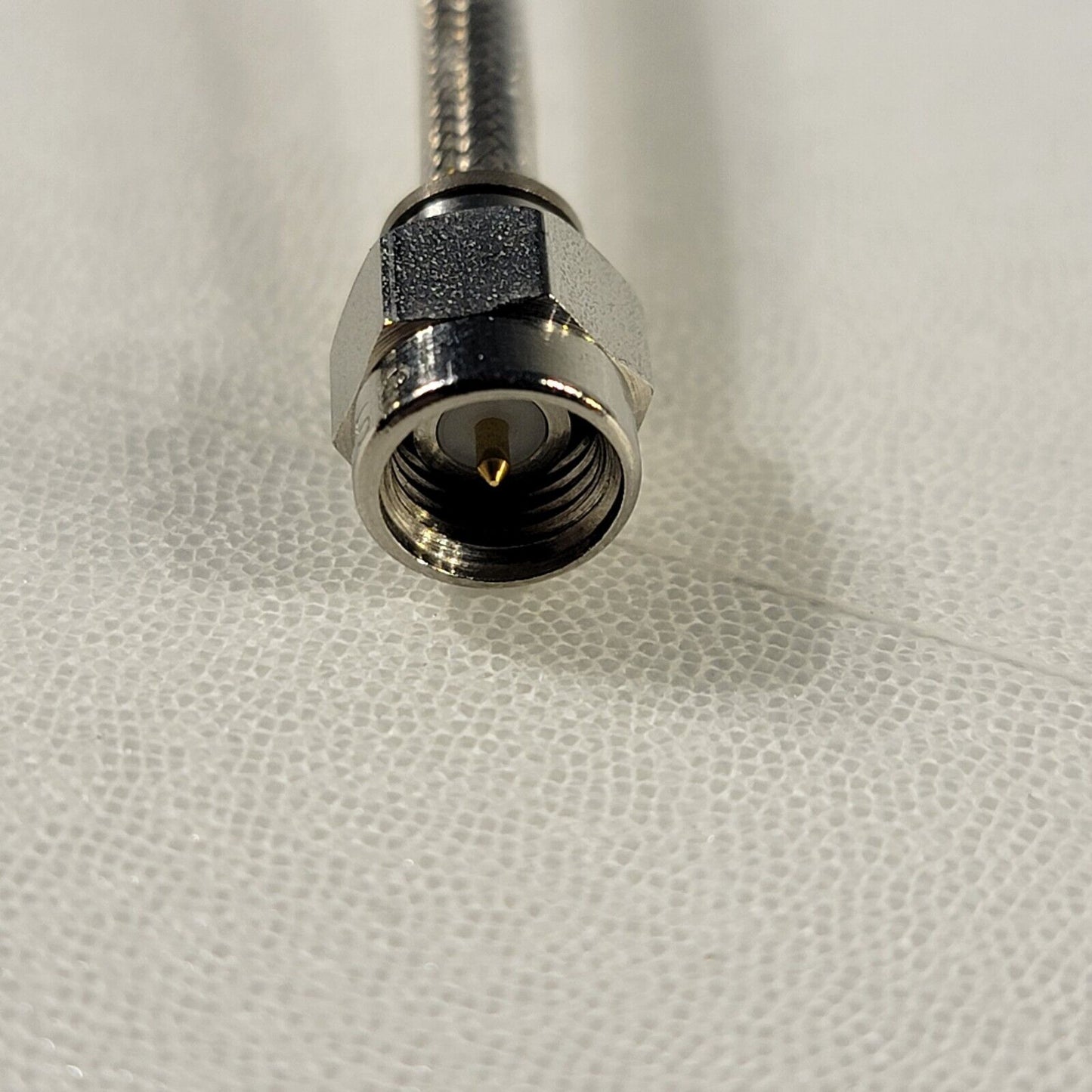 HUBER+SUHNER mini141-7 SMA Plug RF Cable 26.5GHz 7 Inches Long 50Ω Semi-Ridgid