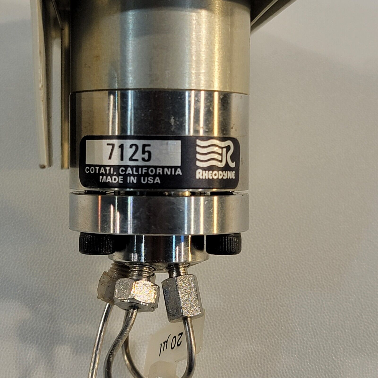 Rheodyne 7125 Injector Syringe Loading 6Port Sample Valve w/ 7161 Bra